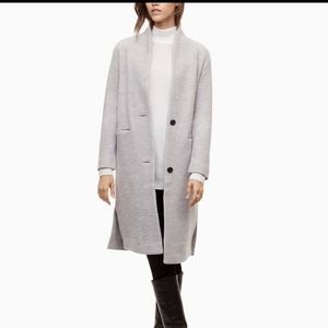 Aritzia Wilfred Dujardin grey sweater coat XS